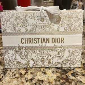 Dior paper gift bag with dust bag